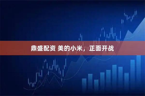 鼎盛配资 美的小米，正面开战