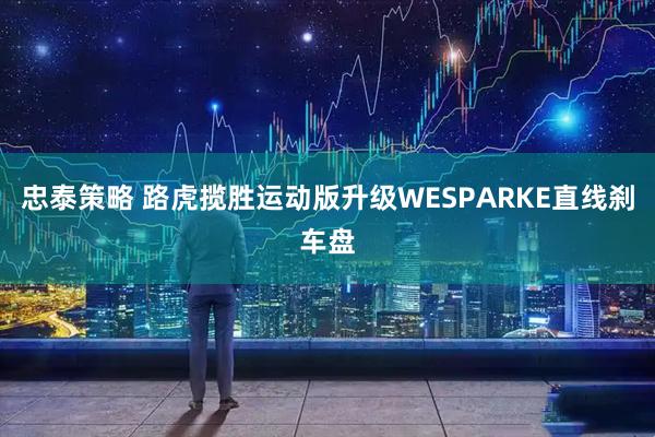忠泰策略 路虎揽胜运动版升级WESPARKE直线刹车盘