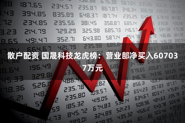 散户配资 国晟科技龙虎榜：营业部净买入607037万元