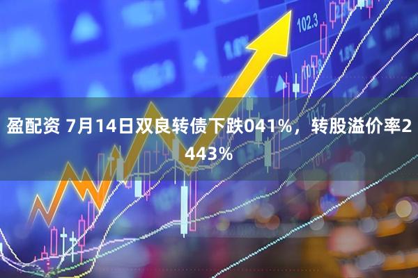 盈配资 7月14日双良转债下跌041%，转股溢价率2443%